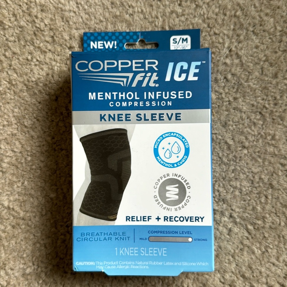 Copper fit ice compression knee sleeve